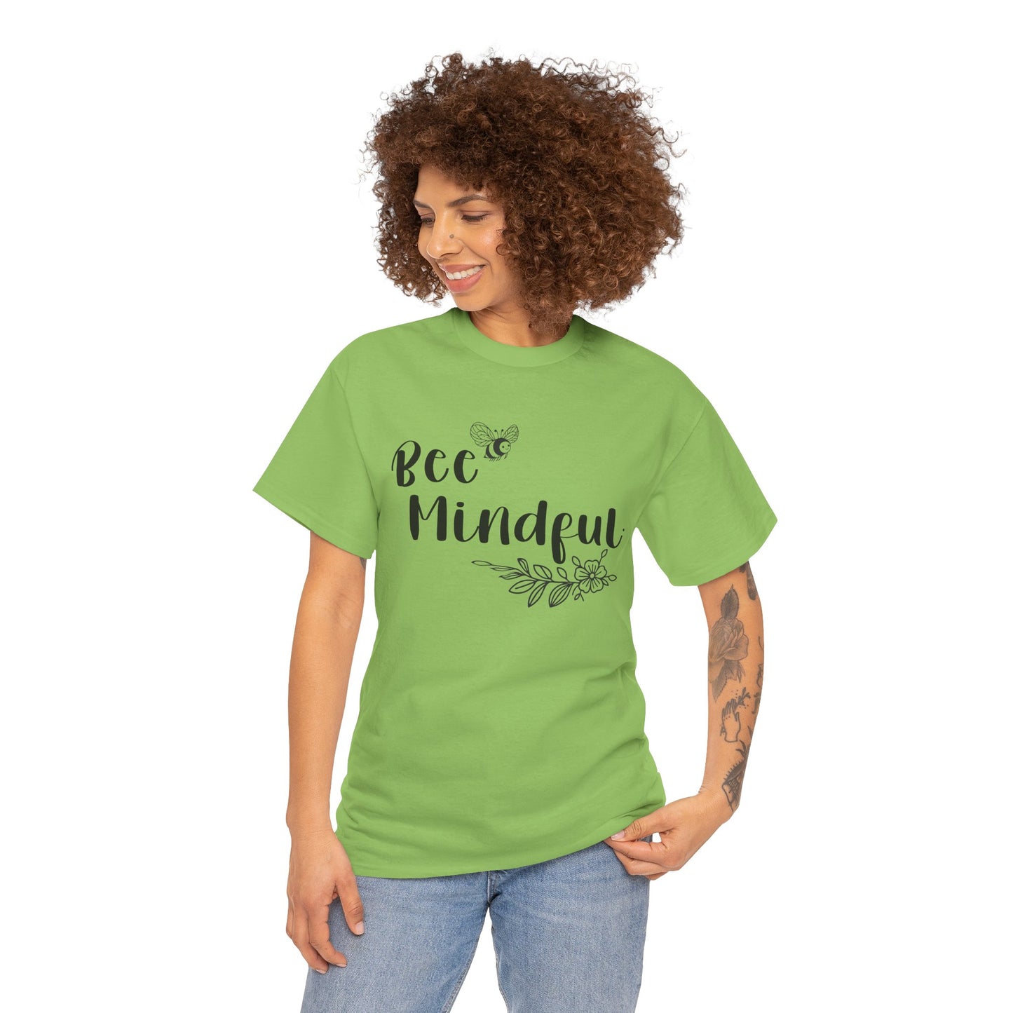 Bee Mindful Phaedra Gardeness Heavy Cotton Tee - Ships from Australia