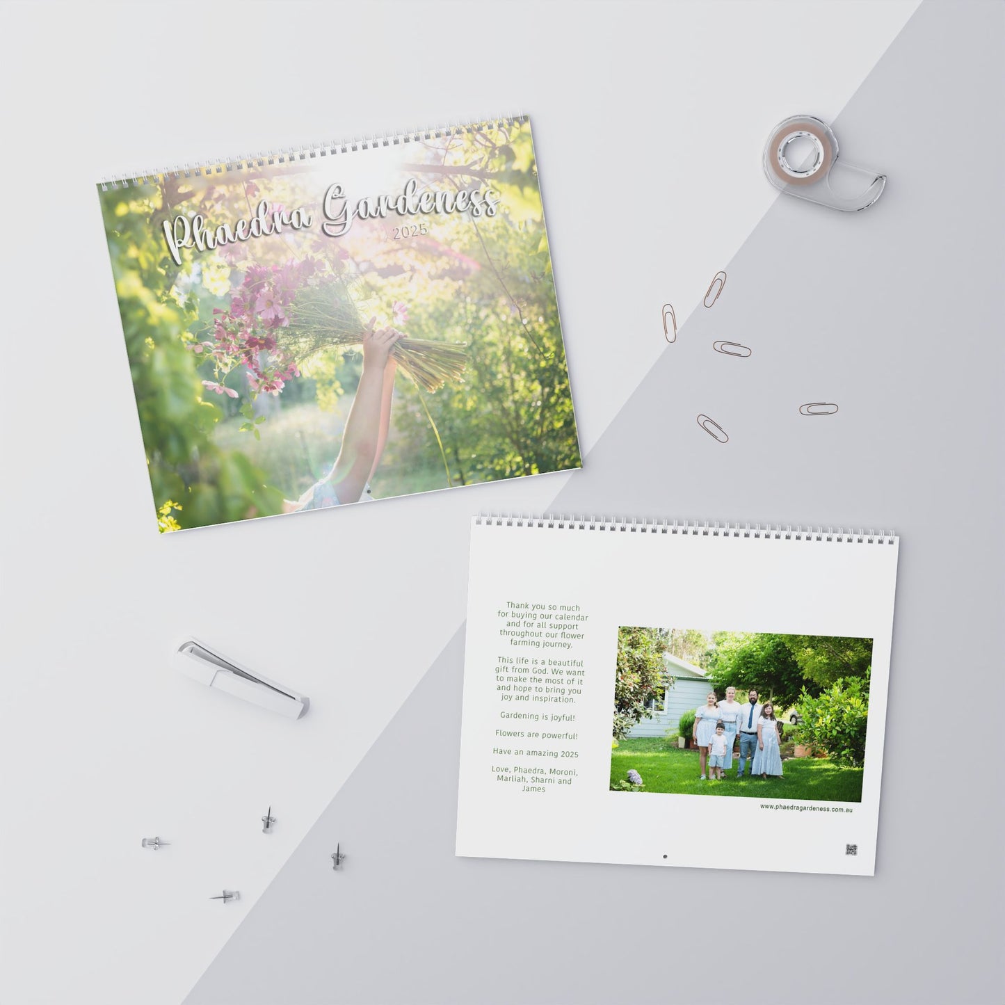 Phaedra Gardeness Wall Calendar (2025) Ships from USA